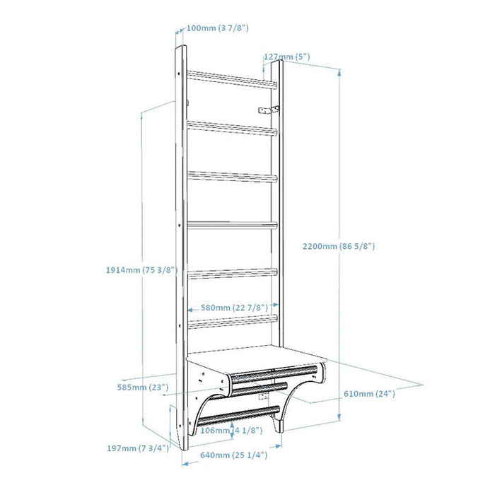 BenchK Series 1 112 Wall Bars with Desk