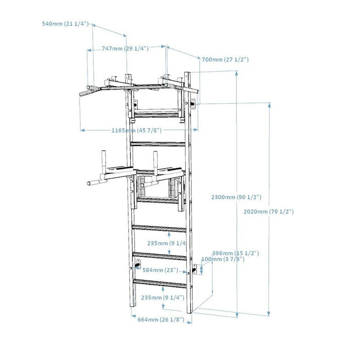 BenchK Series 2 232 Wall Bars