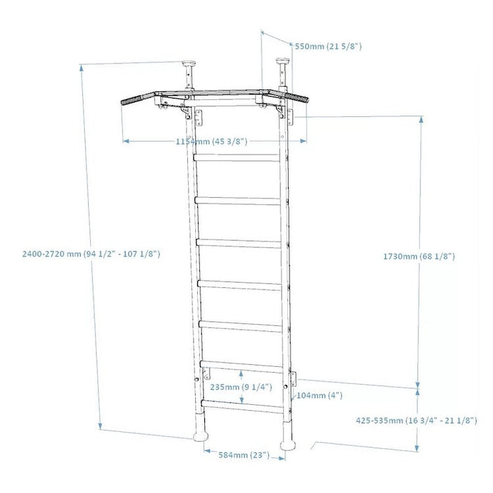 BenchK Series 5 521 Wall Bars